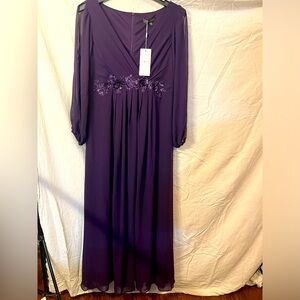 NWT A-Line Floor Length Chiffon Bridesmaid Dress by Ever Pretty Size 4XL(16)